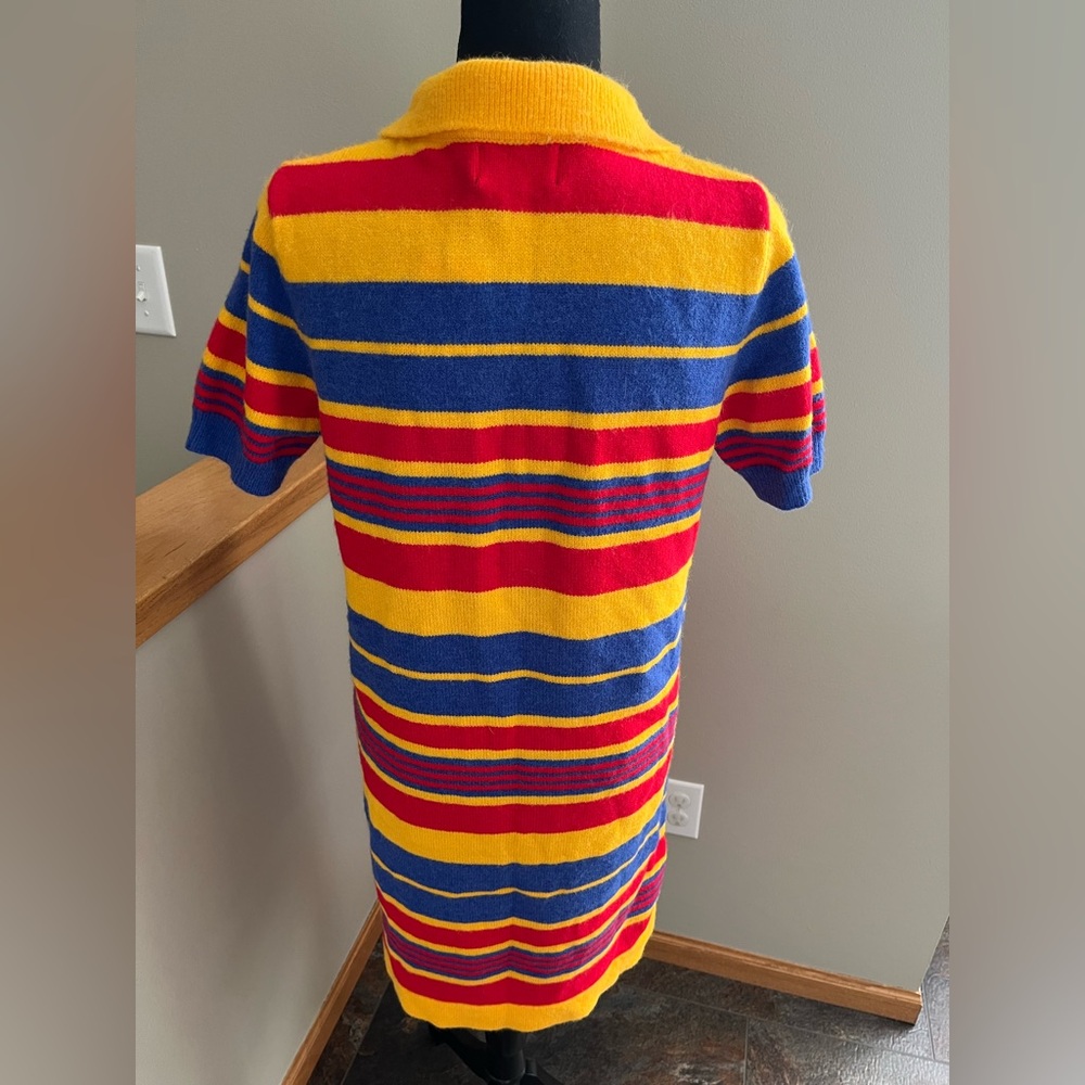 New women’s Cider sweater stripe short sleeve collar retro inspo.Large - Picture 3 of 12